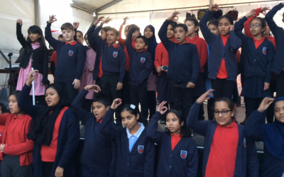 School Choir at at Chrisp Street Christmas Event