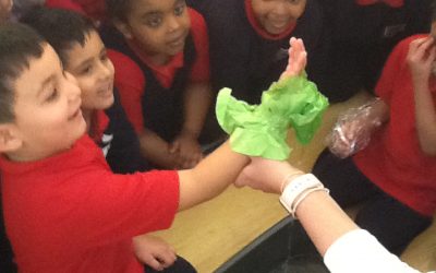 Testing Materials to see if they are waterproof.